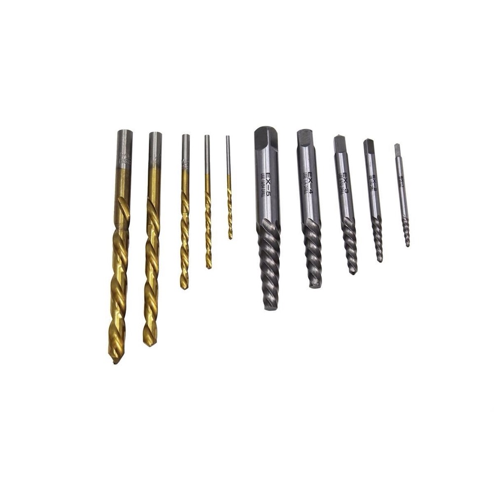K Tool International Extractor Drill Bit Set 10 pc Set