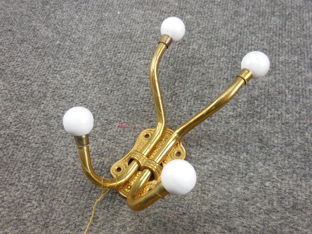 Vintage Solid Brass Montgomery Ward Coat Hook Hanger