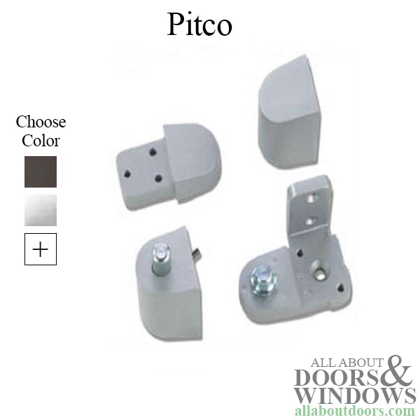 Pitco Style 3/4" Offset Pivot Hinge Set Right Hand - Storefront Door