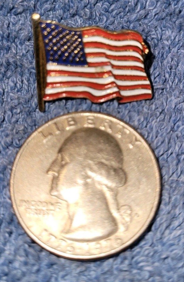 American Flag Hat Pin