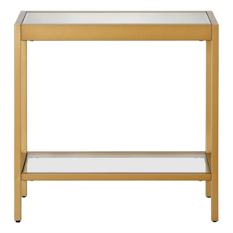 Henn&Hart 24" Gold Side Table