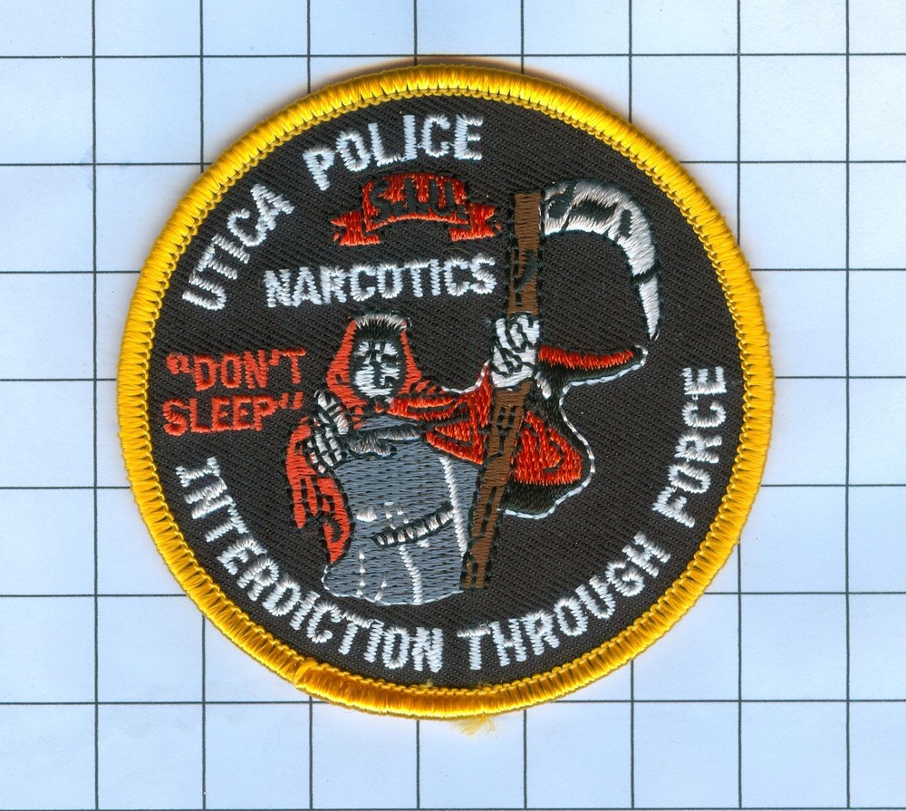 POLICE PATCH - NEW YORK - UTICA NARCOTICS