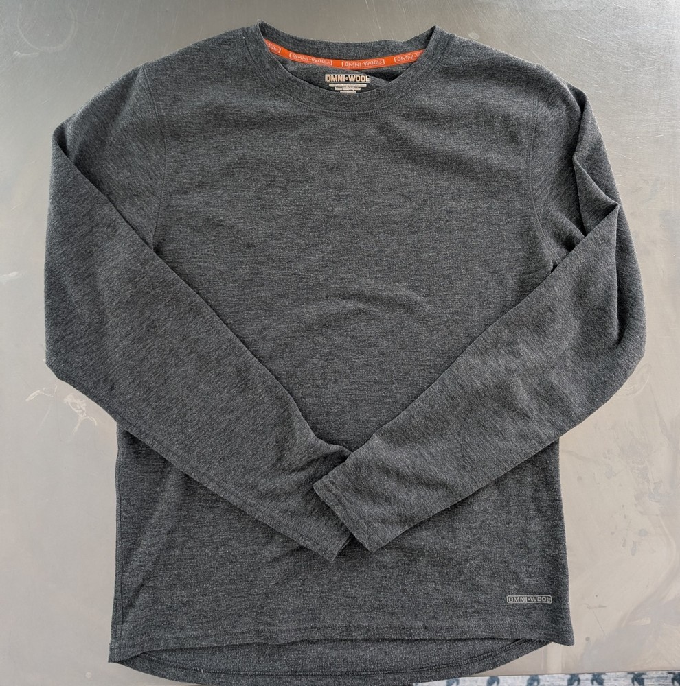 Omni Wool Baselayer Set- Large Top- Medium Bottom Gray