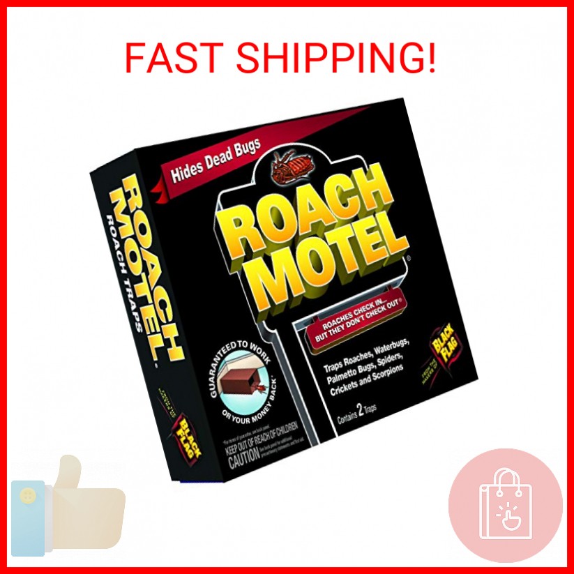 Black Flag Roach Motel Traps, 2-Count, 1-Pack