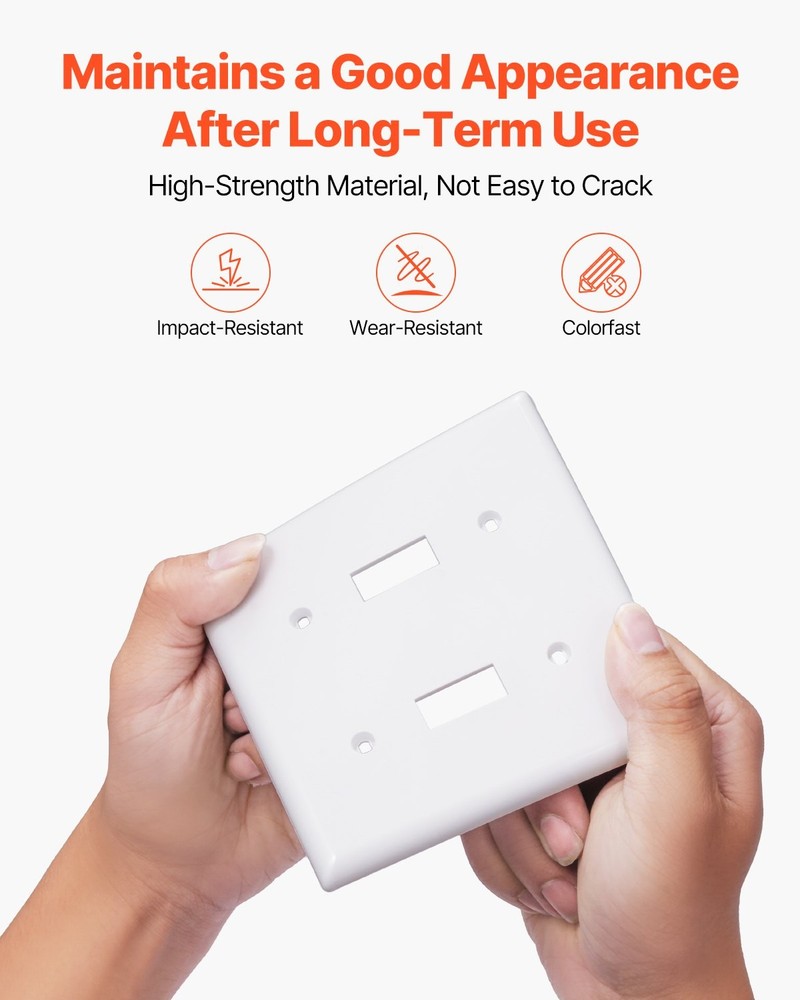 Toggle Light Switch Wall Plates 2-Gang Switch Electrical Outlet Covers Sta