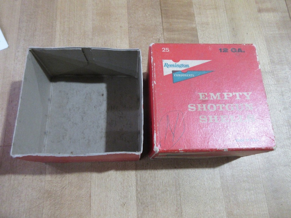 Empty Remington 2 Piece Empty Shotshell 12 ga box (r)