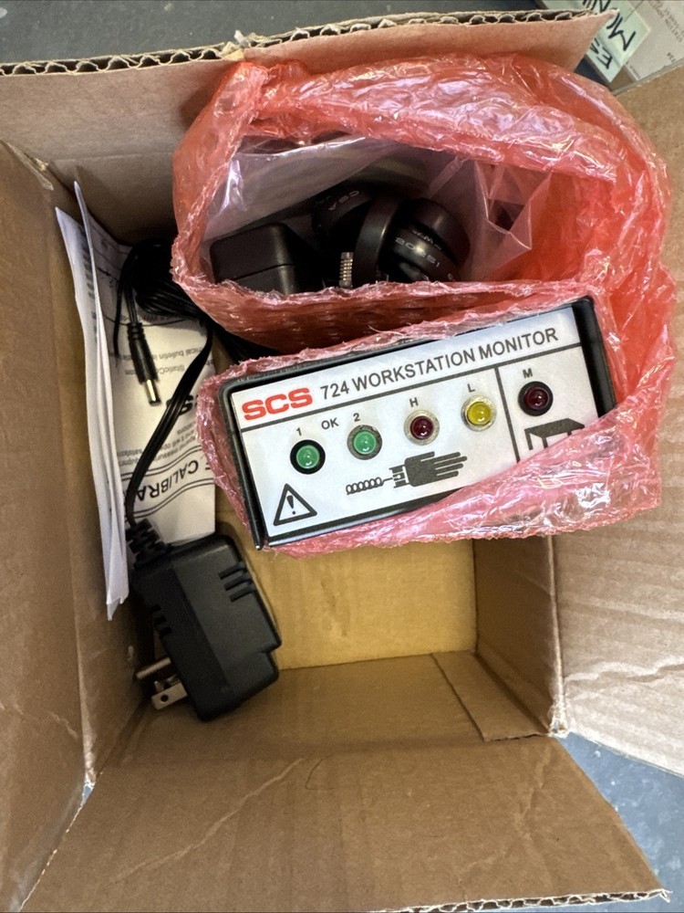 3M SCS 724 Workstation Monitor Anti-Static Control w/power adapter LED 2 ports