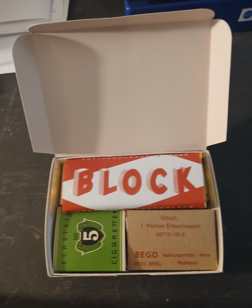 WW2 reproduction German field ration #1, usable, eatable, new, unique