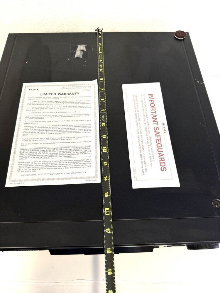 VINTAGE Sony CDP-CX70ES CD Player Mega Storage 200 CD Changer AS IS (Error Code)