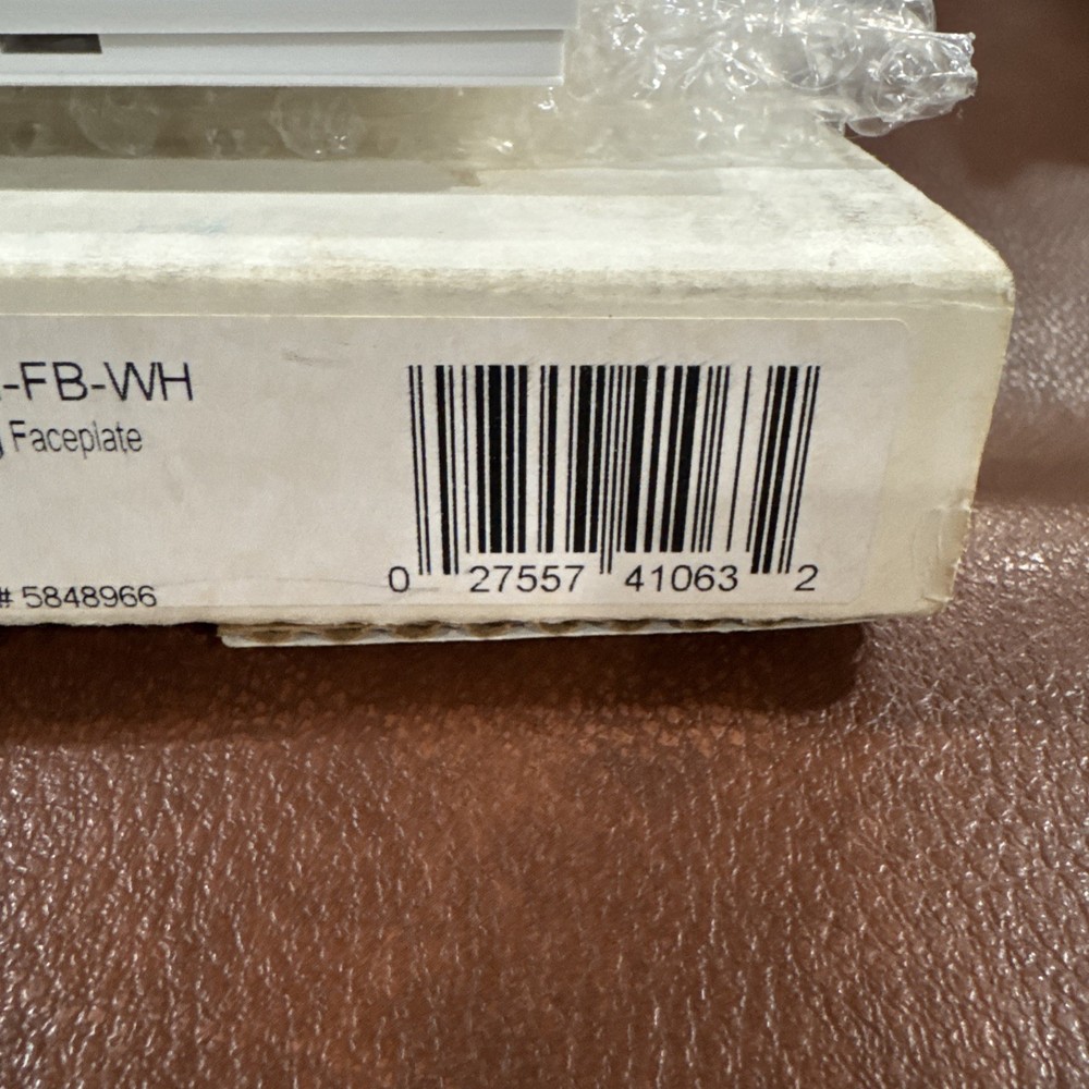 Lutron Nova NT-SH-FB-WH Multi Gang Faceplate