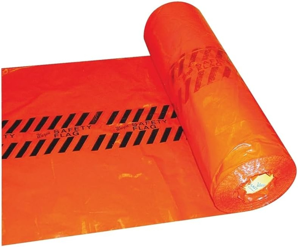 Red Safety Flags 18" X 18" -500 per Roll