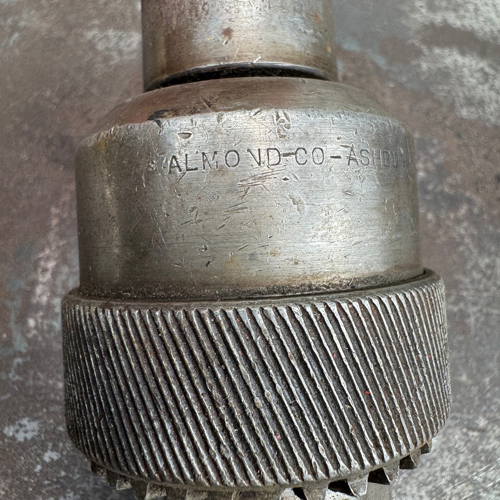 Vtg ALMOND Co. Drill Chuck Model 40 - 8" Length