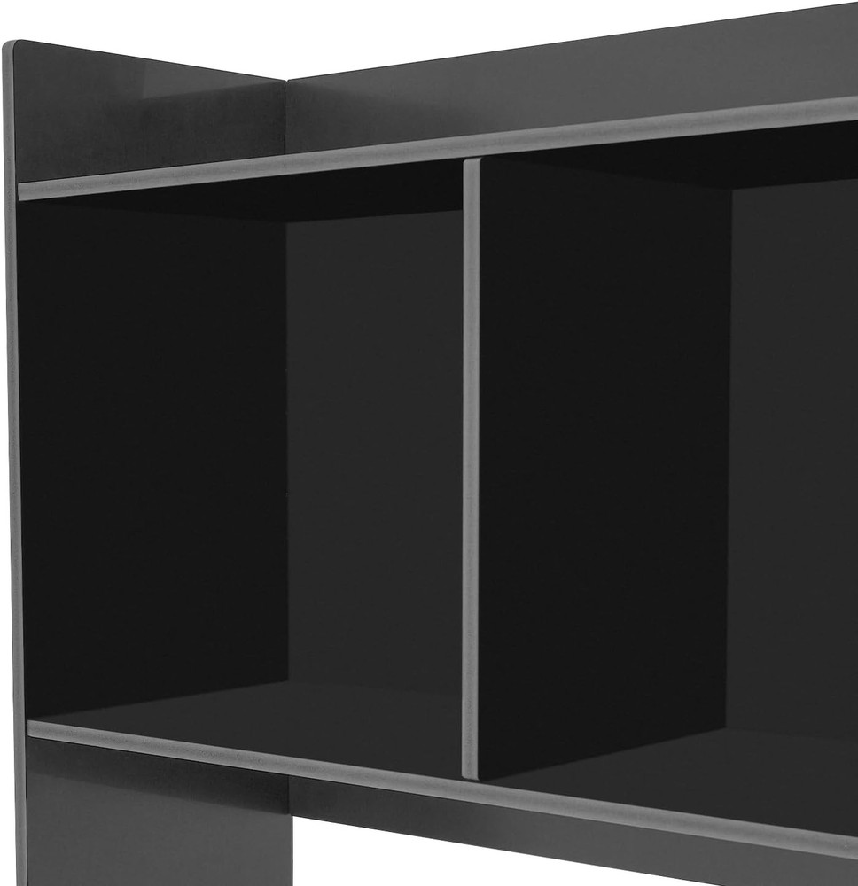 Desktop Bookshelf, Cube Storage Organizer Tabletop Bookcase w/ 6 Compartments