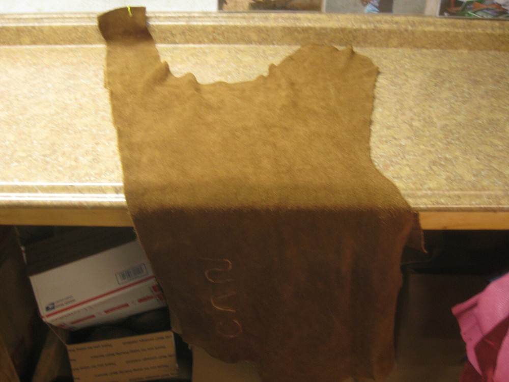 Suede Buffalo Leather Tan #0010366 Row 105