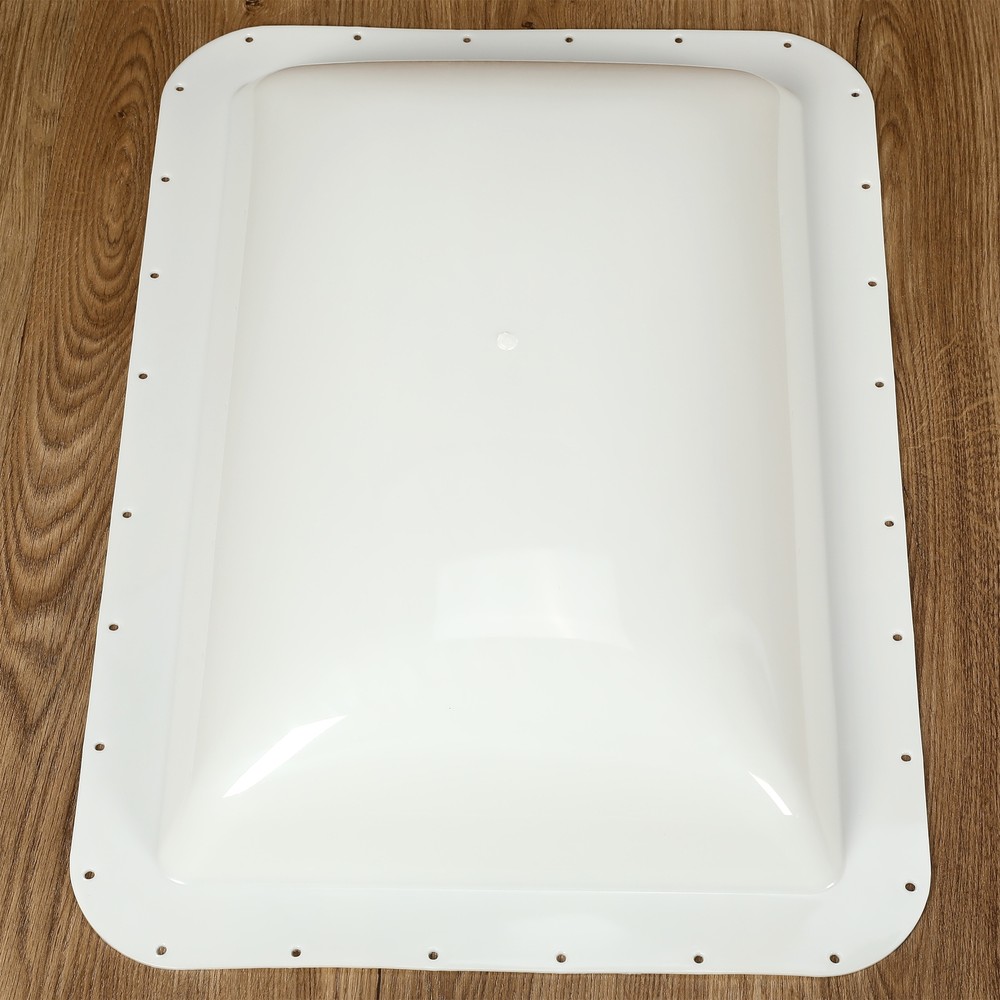 Plastic White RV Roof Skylight Cover For Camper Skylight Food Truck Skylight