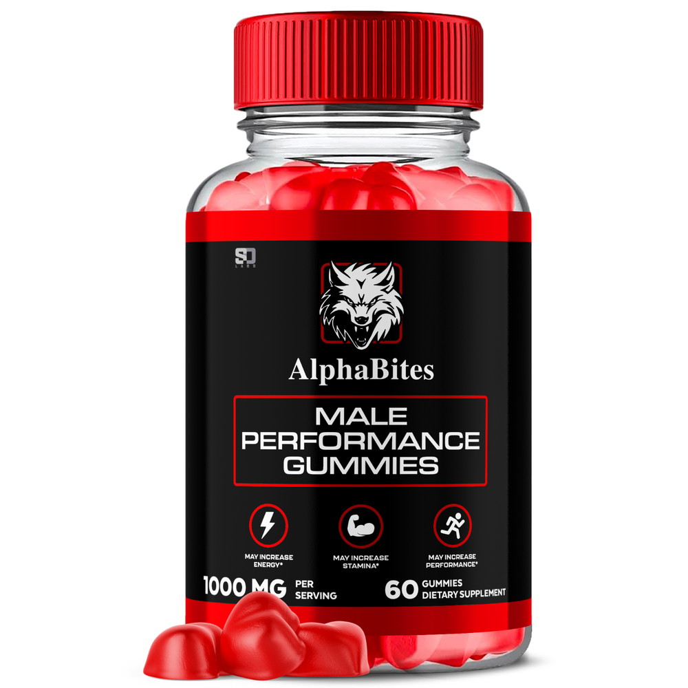 Alpha Bites Male Gummies Advanced Performance and Stamina Support (60 Gummies)