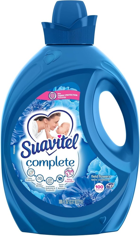 Complete 100 oz Liquid Fabric Softener - Stain-Shield Technology & Fresh Scents