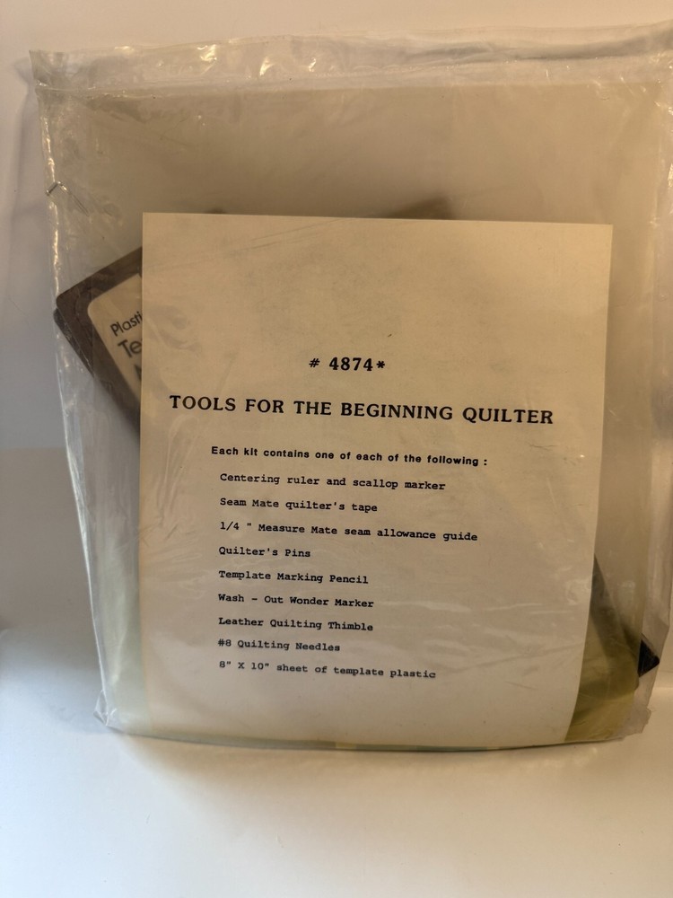 NEW Tools for the Beginning Quilter #4874 9 items