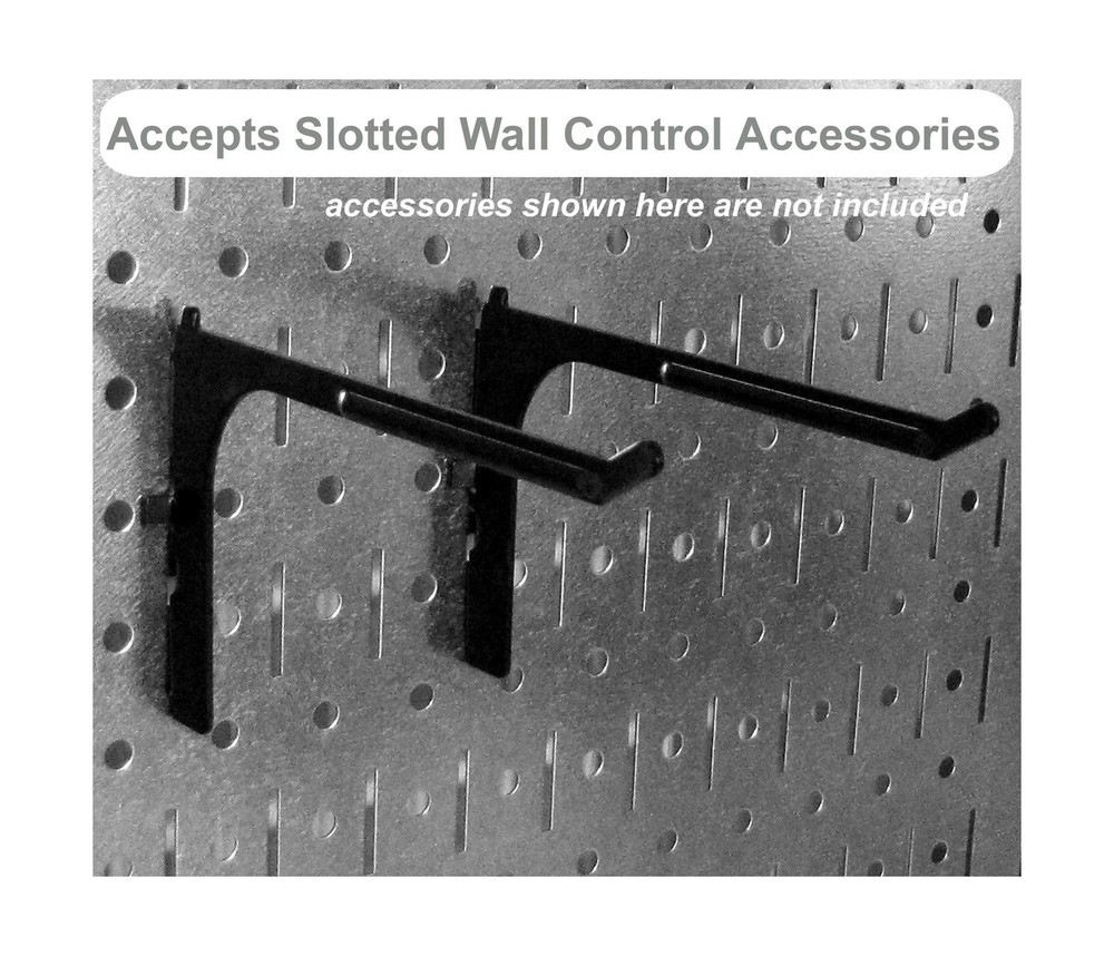 Wall Control Pegboard Organizer 4 ft. Metal Pegboard Standard Tool Storage Ki...