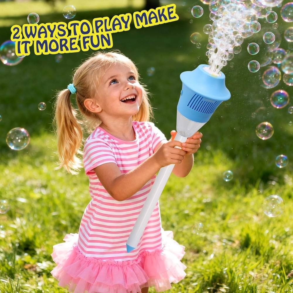 Bubble Stand Machine,Height 47 Inches Stand Up Automatic Bubble Machine for K...