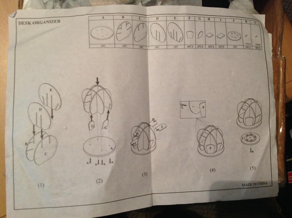 Office Organizer Paper File Desk table 210336-01