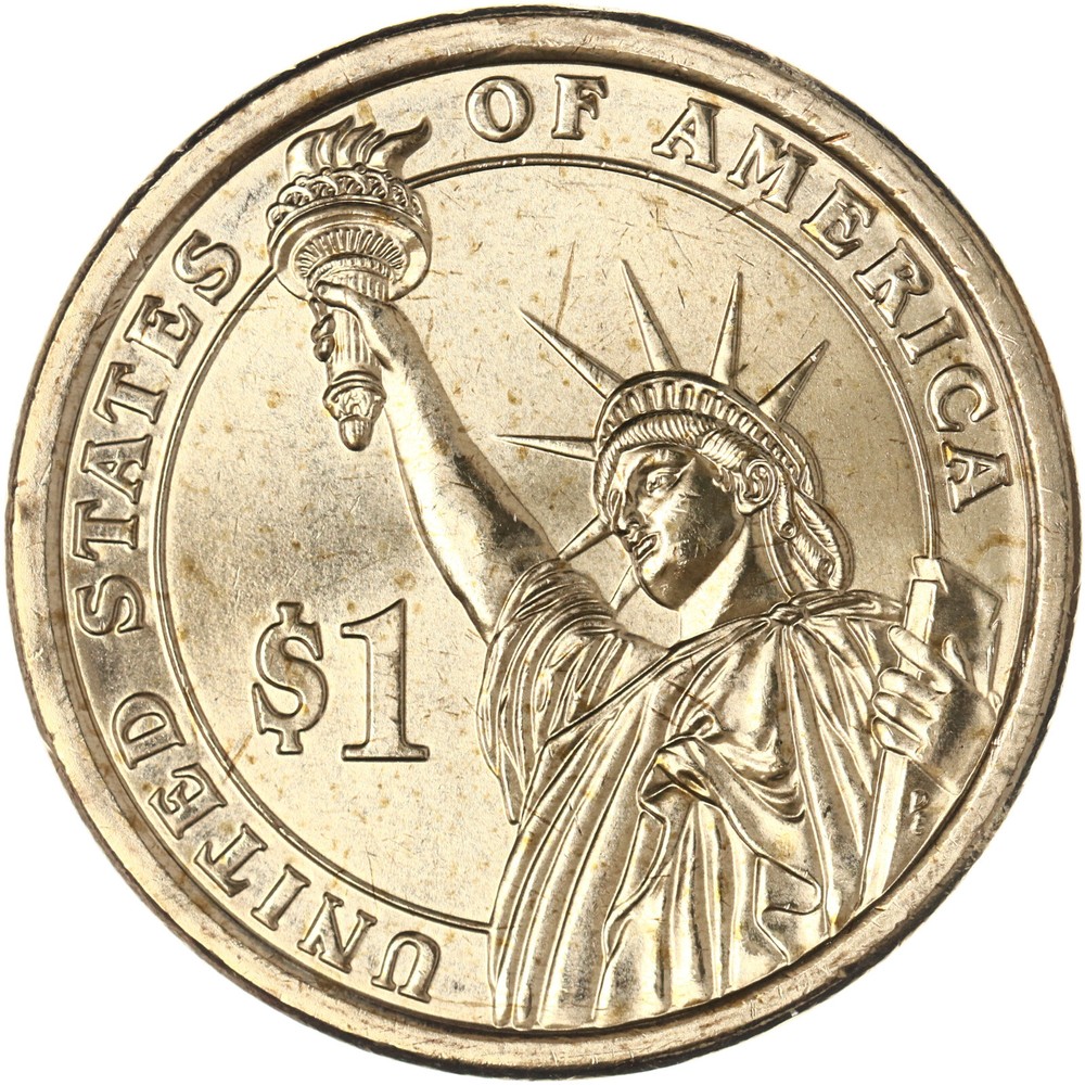 2012 D Presidential Dollar Benjamin Harrison BU Clad