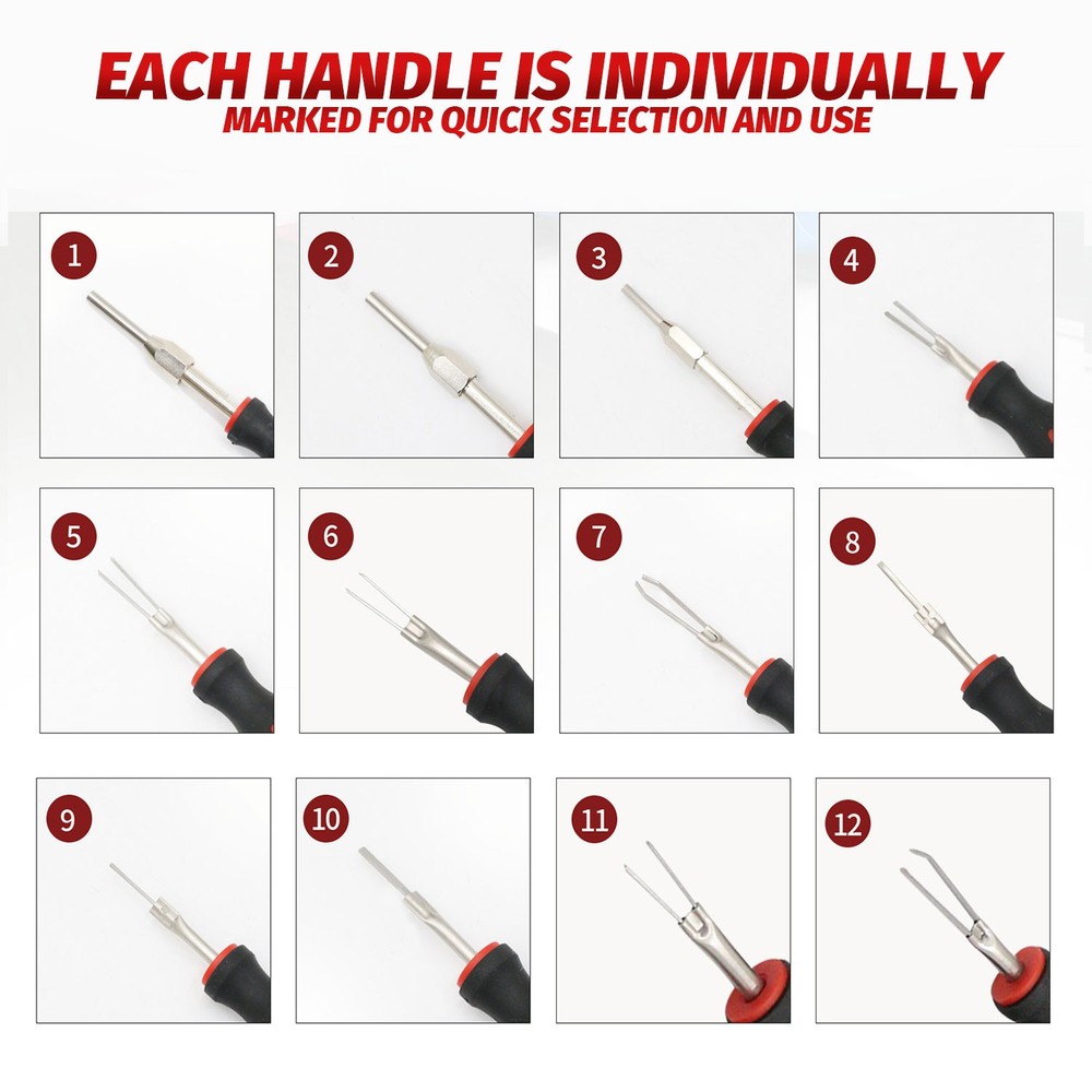 23Pc Universal Terminal Connector Release Kit Extractor Removal Pin Release Tool