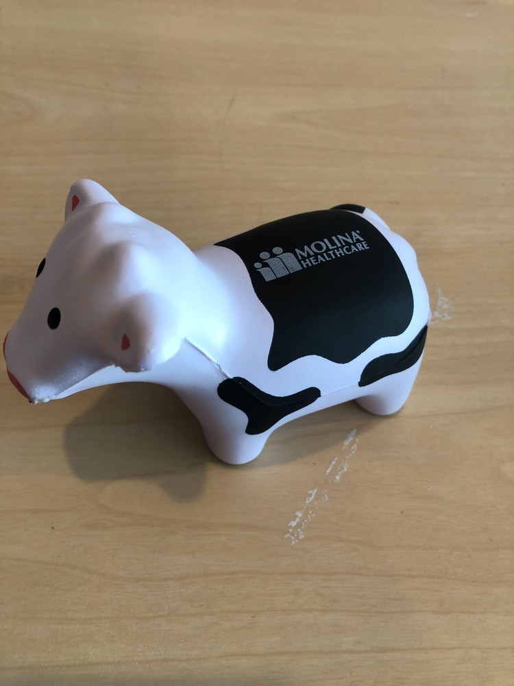NWOT Cow Shaped Stress Reliever Squish Ball #JS