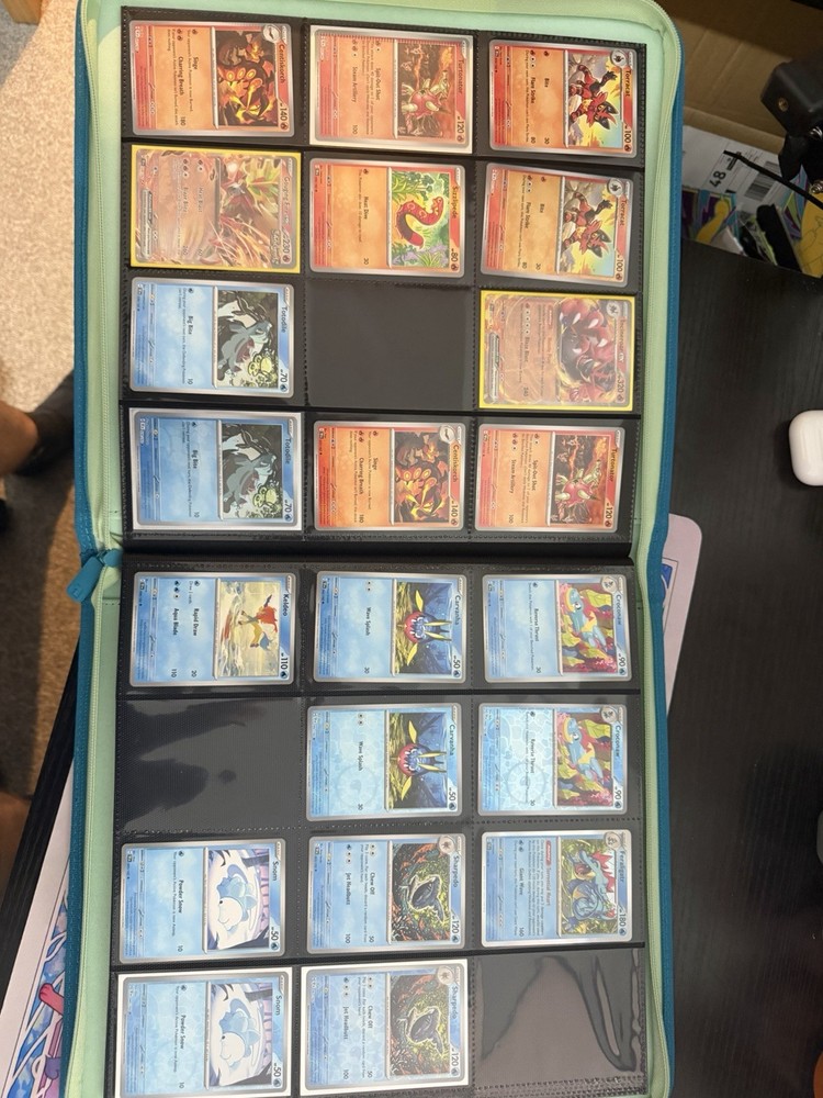 Temporal Forces Part-Complete Base Set Reverse Holos, EXS in VaultX Binder