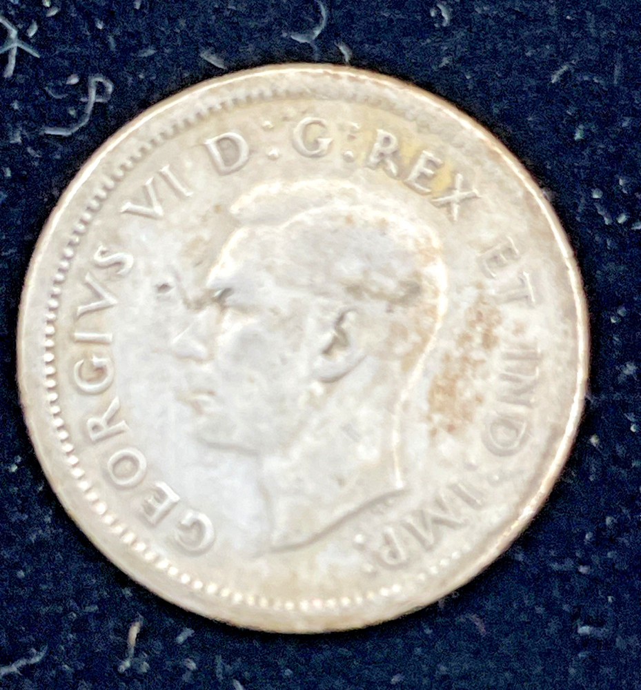 1939 Canada 10 Cent Piece 80% Silver Coin