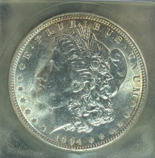 1904-O MORGAN SILVER DOLLAR ~BU ~NICE COIN~REF#USC