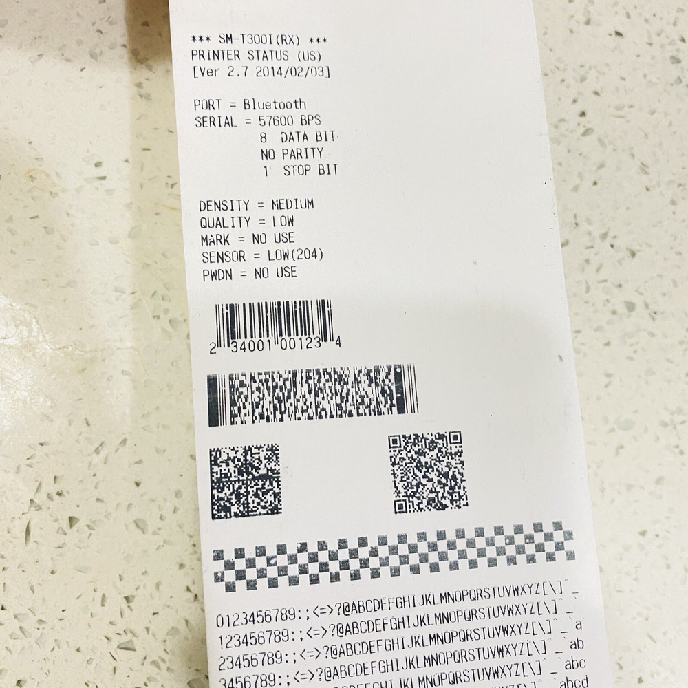 Star Micronics SM-T300I (WSP-i350) Portable Bluetooth Receipt Printer & Adapter