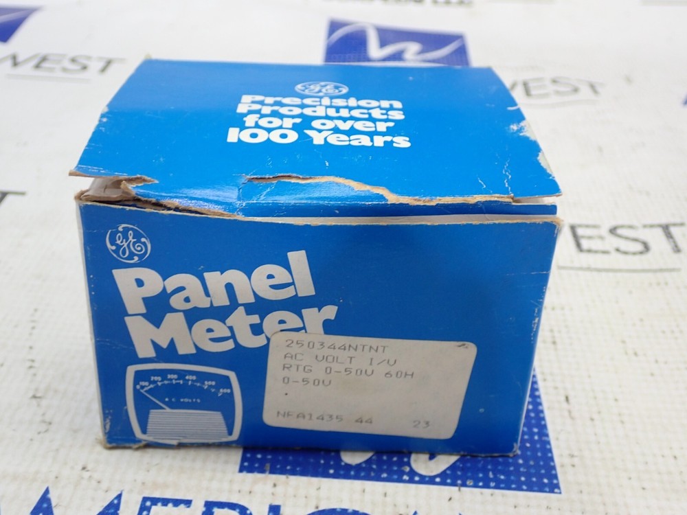 GE 250344NTNT Panel Meter 0-50 A-C Volt New
