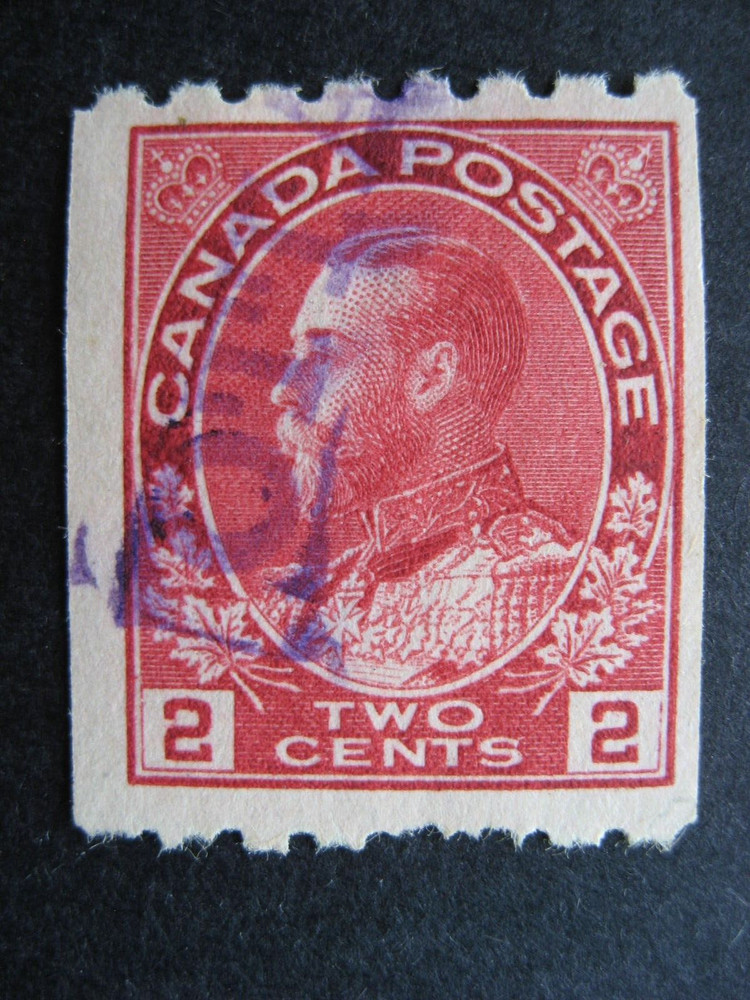 Canada KGV 2c Admiral coil with short perfs check it out!
