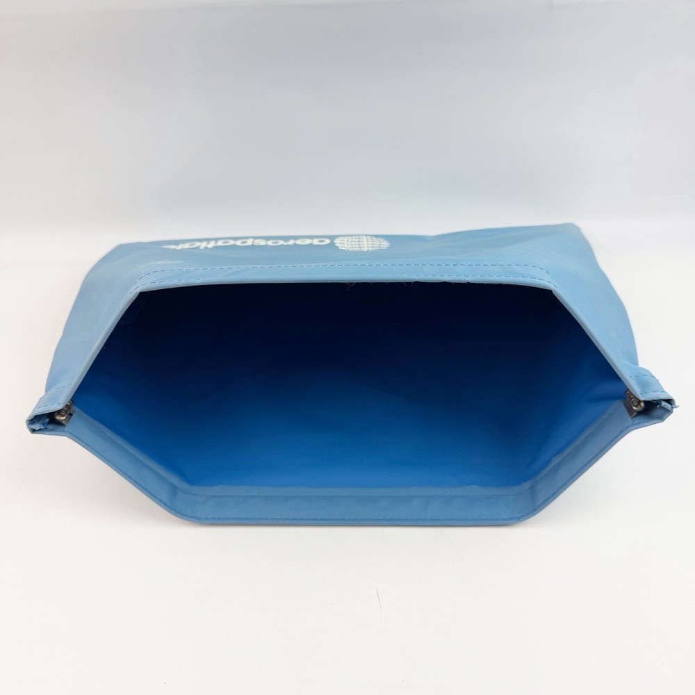 80s Aerospatiale File Folder Pouch Document Flex Frame Clutch French Concorde
