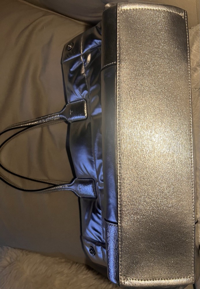 Tory Burch Metallic Puffer Weekender Bag