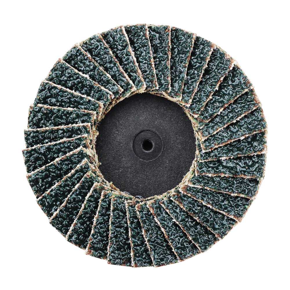 50 Pack - 2" Mini Flap Discs 36 Grit Quick Change Sanding Roloc Style Type R
