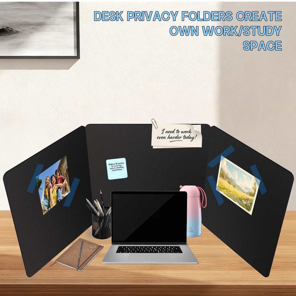 22 Pack Desk Dividers for Students, Durable Privacy Shield Folder for Student...