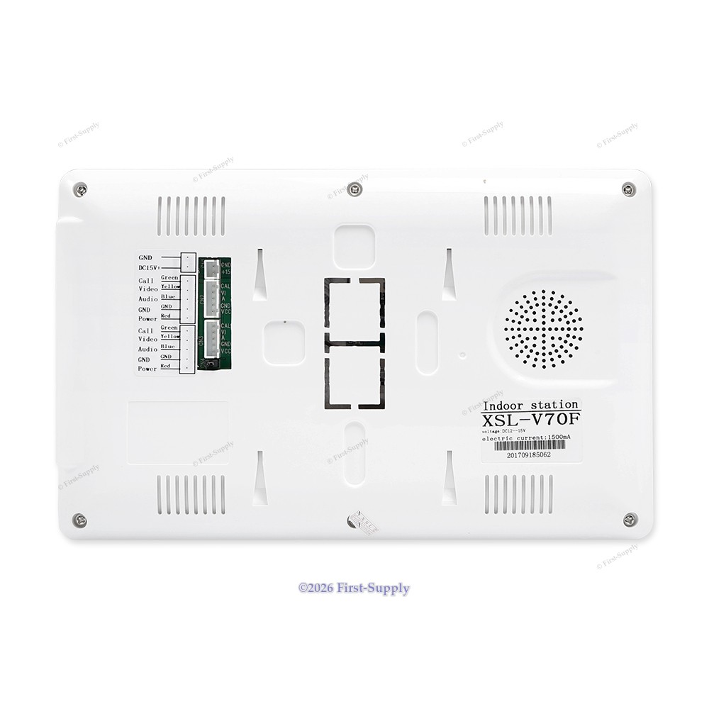 7inch Wired Video Door Intercom System with IR Night Vision for Home Security