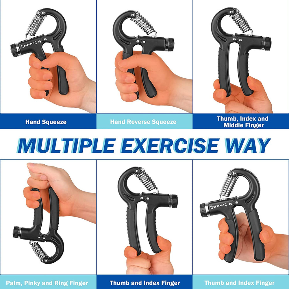 Adjustable Hand Grip Strength Trainer, 11-132 Lbs (5-60Kg), Forearm Exerciser