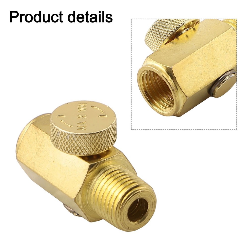 1pc Solid Brass NPT Inline Regulator Valve for Precise Air Pressure Control