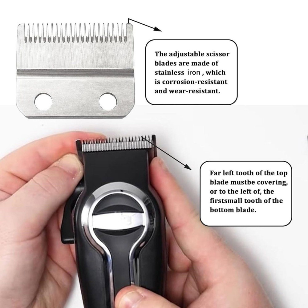 Durable Stainless Iron Clipper Adjustable Blade Fit For Wahl Multi-model Clipper