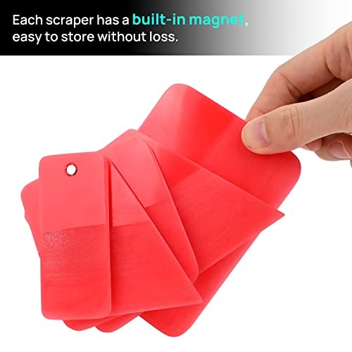 5 in 1 Magnet PPF Squeegee Kit with Packing Box, Different Magnet Red Box Set