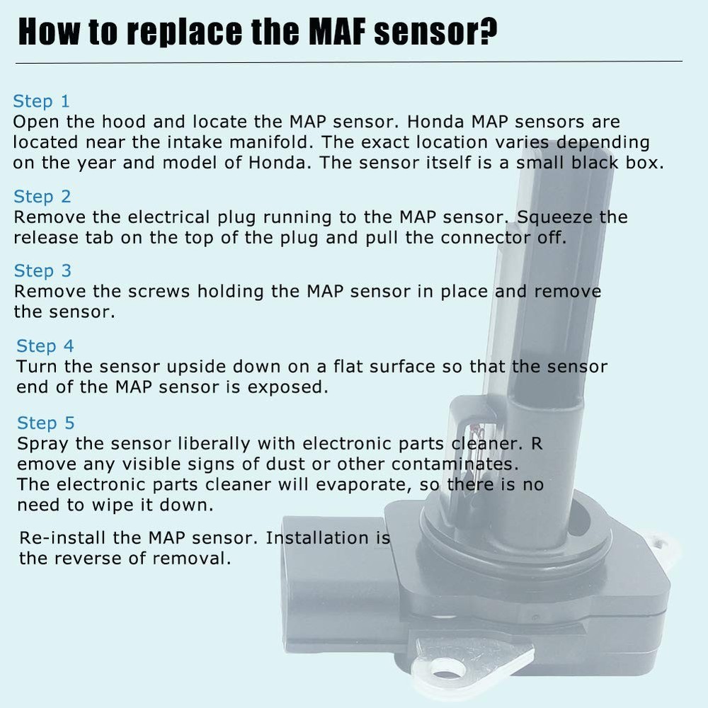 Mass Air Flow Sensor Meter Assembly MAF Sensor for Civic SI 2.0L 2006-2011 CR...