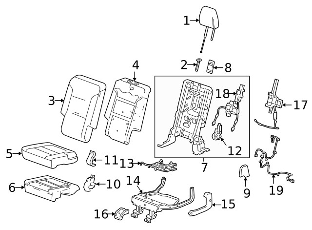 Genuine GM Headrest 84336571