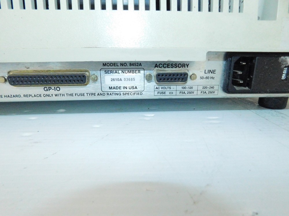 Hewlett Packard HP Diode Array Spectrophotometer 8452A (QXG94)