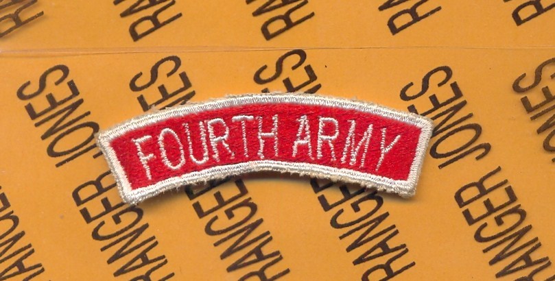 US Army Recruiting Command FOURTH ARMY ~2.5" tab arc patch c/e