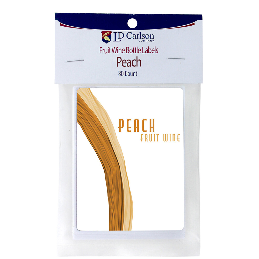 Peach Fruit wine Labels 30/Pack Fruit Labels Collection