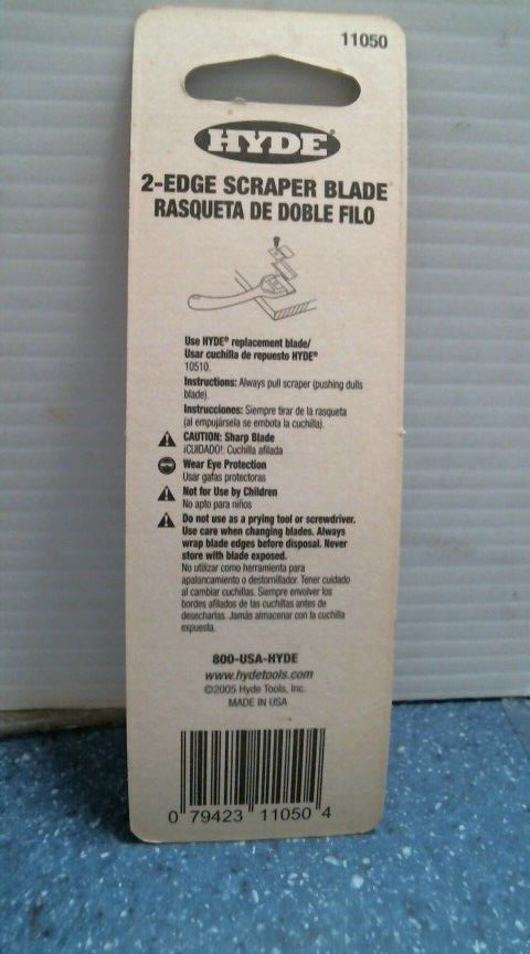 Hyde 2-Edge Scraper Blade 1-1/2" (11050) FS