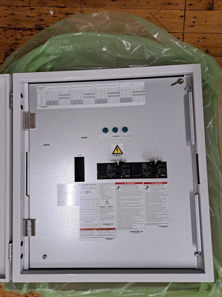 New, Schneider Electric, GVSBPSU60G-WP, GALAXY VS MAINTENANCE BYPASS PANEL